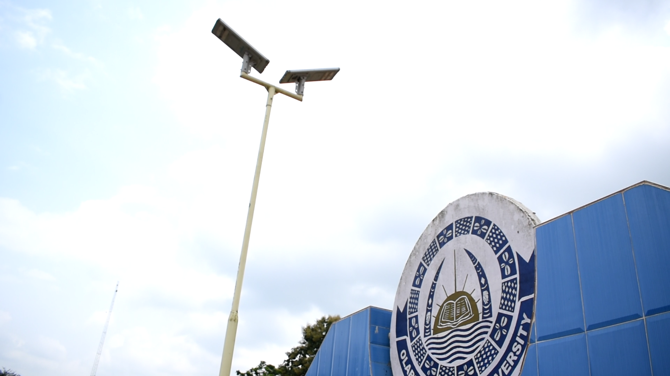 Solar Street Light Project at Olabisi Onabanjo University